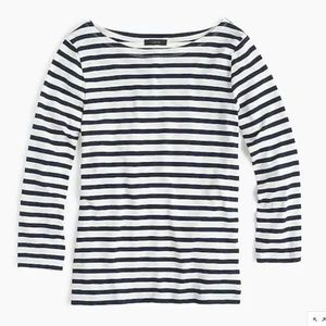 J. Crew Striped Boatneck Shirt XS